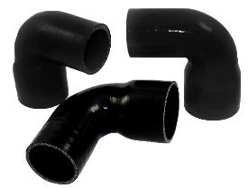 90° 2.5" - 3" ID Silicon Transition Coupler (4 ply)