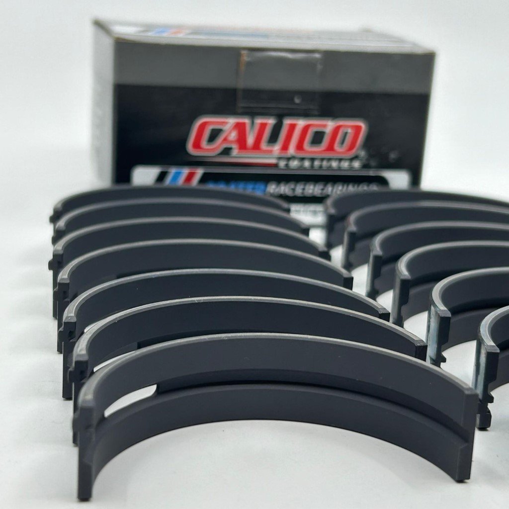 Coatedracebearings Calico CT-1 coated ACL race series main bearing set 7M5532HC-C - Audi / VW VR6/R32/R36 2.8L/2.9L/3.2L/3.6L, Std. Diameter